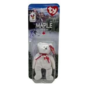 1999 Ty Maple The Bear Beanie Baby McDonalds Exclusive Collectible Toy In Origin